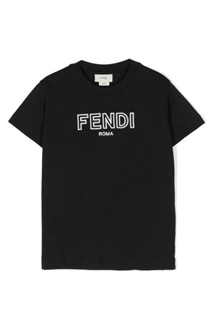 Logo-Embroidered T-Shirt FENDI KIDS | JUI1597AJF0RWK